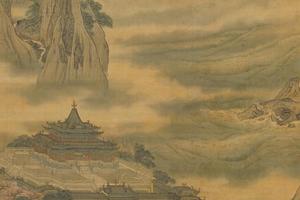 袁江蓬莱仙岛图轴