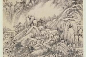 王时敏山水轴