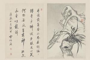 原济兰竹册－古木兰草