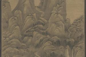 王翚关山秋霁轴