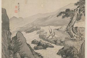 宋旭山水册