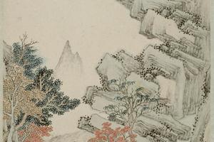 孙逸山水册