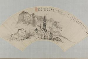 蓝瑛山水扇页
