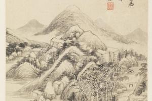 清初六大家集册-王鉴山水页
