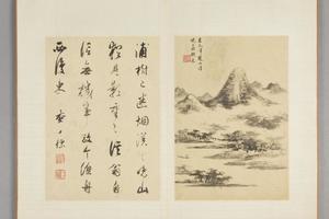 查士标书画合壁册