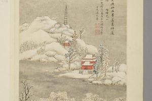 潘恭寿湖山梵刹图册
