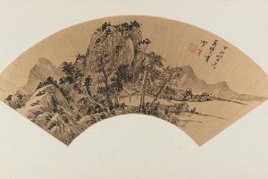 李流芳山水扇