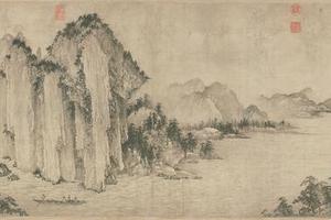 赤壁夜游图(画芯)