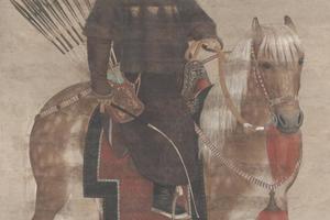 郎世宁画果亲王像轴
