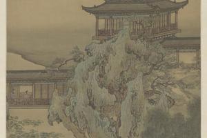 袁江山水屏