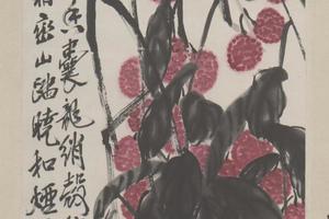 齐璜花卉屏