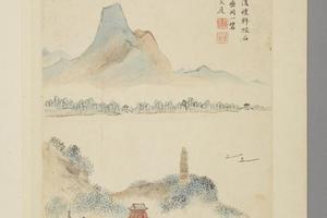 潘恭寿湖山梵刹图册