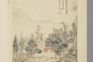 潘恭寿湖山梵刹图册