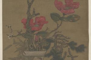 陈洪绶岁朝清供轴