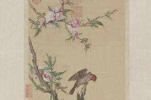 郎世宁花鸟图轴