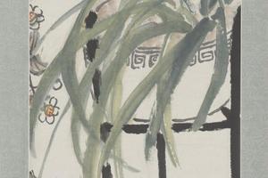 齐璜水仙图轴
