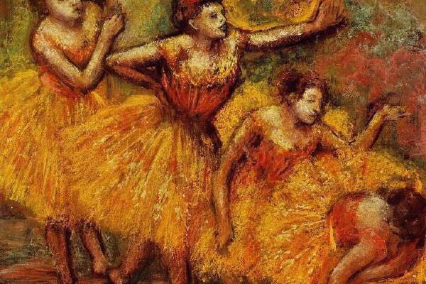 德加作品集-Four Dancers (also known as Quatre danseuses) - circa 1903 - PC