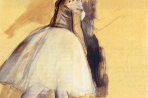 德加作品集-Dancer Standing (study) – 1872 - PC