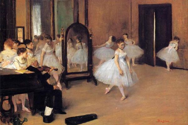 德加作品集-Dance Class - 1871 - Metropolitan Museum of Art (USA) - oil on panel