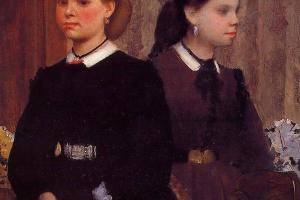 德加作品集-Giovanna and Giulia Bellelli - circa 1865-1866 - Los Angeles County Museum of Art (USA)