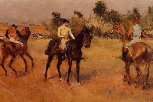 德加作品集-Four Jockeys - 1886-1888 - PC