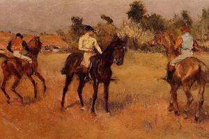 德加作品集-Four Jockeys - 1886-1888 - PC