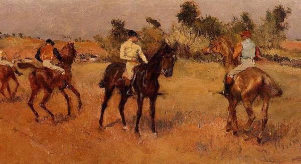 德加作品集-Four Jockeys - 1886-1888 - PC