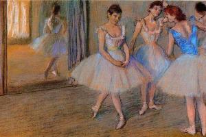 德加作品集-Dancers in the Studio - circa 1884 - PC