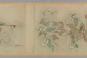 明清仿古粉本-2- 胜白 神仙人物卷-画册