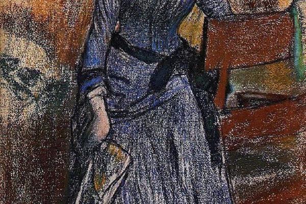 德加作品集-Helene Rouart (also known as Madame Marin) - 1886 - PC