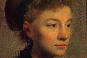 德加作品集-Head of a Young Woman - 1867 - Musee d'Orsay (France)