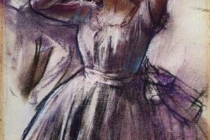 德加作品集-Dancer with Left Art Raised - 1887 - Kimbell Art Museum (USA)