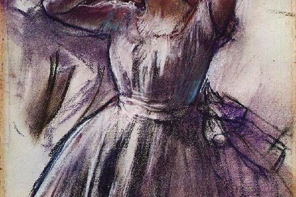 德加作品集-Dancer with Left Art Raised - 1887 - Kimbell Art Museum (USA)