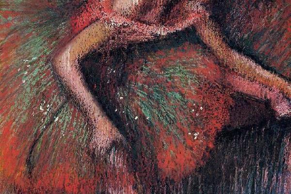 德加作品集-Dancers - 1899 - Private collection - oil on canvas
