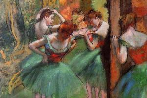 德加作品集-Dancers, Pink and Green - circa 1885-1895 - Metropolitan Museum of Art (USA
