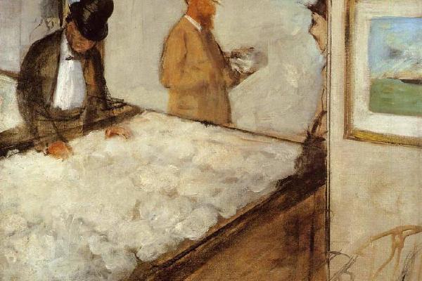 德加作品集-Cotton Merchants in New Orleans - 1873 - Fogg Museum of Art (USA) - oil on canvas