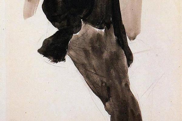 德加作品集-Edouard Manet Standing - circa 1866-1868 - Musee d'Orsay (France)