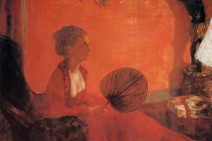 德加作品集-Madame Camus with a Fan - 1870 - National Gallery of Art - Washington (USA)
