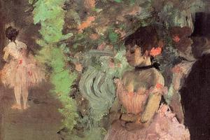 德加作品集-Dancers Backstage - 1872 - National Gallery of Art - Washington (USA) - oil on canvas