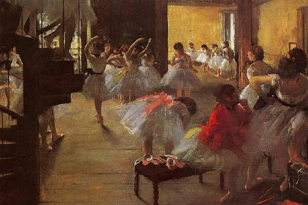 德加作品集-The Dance Class - 1873 - Corcoran Gallery of Art (USA)