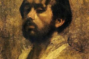 德加作品集-Self Portrait - circa 1863 - Private collection