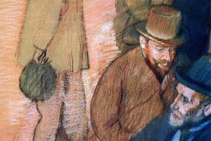 德加作品集-Six Friends of the Artist - 1885 - Rhode Island School of Design Museum of Art (USA)