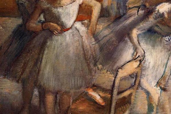 德加作品集-Dancers - circa 1895-1900 - Private collection - oil on canvas