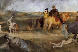 德加作品集-Midieval War Scene - 1865 - Musee d'Orsay (France)