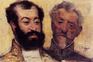 德加作品集-General Mellinet and Chief Rabbi Astruc - 1871 - PC
