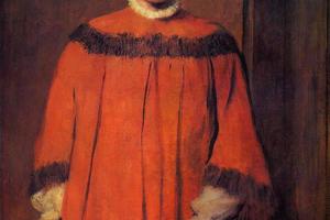 德加作品集-Girl in Red - 1873-1876 - National Gallery of Art - Washington (USA)
