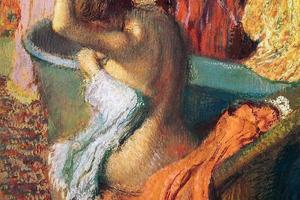德加作品集-Seated Bather Drying Herself - 1895 - PC