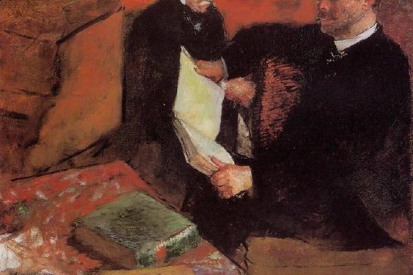 德加作品集-Pagan and Degas' Father - 1895 - PC