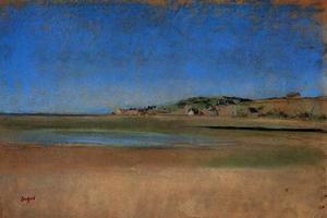 德加作品集-Houses by the Seaside - 1869 - Musee d'Orsay (France)