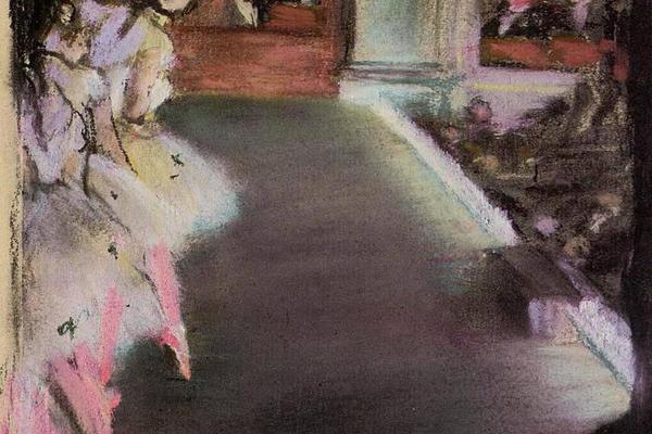 德加作品集-Dancers at the Old Opera House - circa 1877 - National Gallery of Art - Washington (USA) - pastel